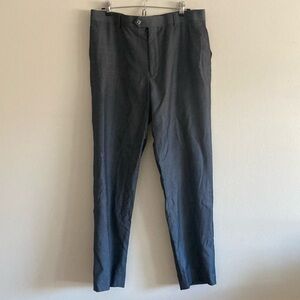 Tiglio Luxe Men’s  Super 150% Merino Wool Biella Italy Career Pants Sz 34